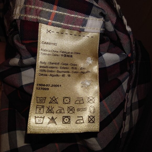 Scotch Soda Tour Les Jours Original Quality Haute Vetement Plaid Red Green Shirt - Picture 7 of 8